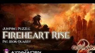 GW2 Jumping Puzzle - Fireheart Rise (Pig Iron Quarry)