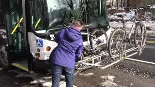 BIKE RACKS on Wildcat Transit Buses