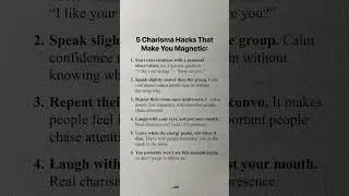 5 Charisma Secrets That Instantly Make You Irresistible  #darkpsychology #psycholgyfacts #shorts