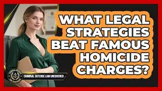 What Legal Strategies Beat Famous Homicide Charges? - Criminal Defense Law Uncovered