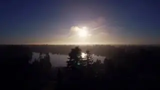 Phantom 4 Raw Footage - Sunrise in Mill Creek, WA