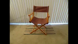 Chair Review 26 - Burgundy Canvas Director's Chair