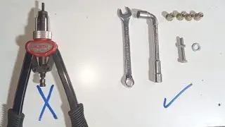 بكل سهوله برشام صاموله بدون بنسه اوماكنه بمسمار و صاموله