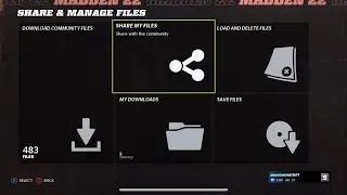 How To Load In Rosters From Community Files Into Madden 22 Franchise