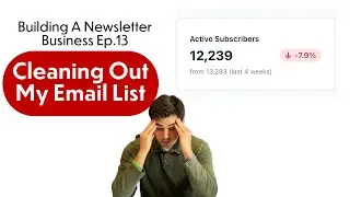 Cleaning Out My Email List| Building a Newsletter Business| Ep.13