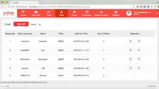 [Yho Backend System] 12 Add New Staff