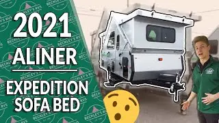 ONE SPACIOUS A-FRAME! Aliner Expedition Sofa Bed w/ Justin Shanholtzer | Beckley's RVs