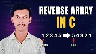 Reverse an Array in C | In-Place Array Reversal Using Two Pointers | C Programming