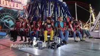Los juegos mecanicos en la FENAPO en San Luis Potosí