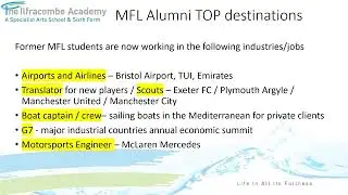 MFL Careers Presentation - The Ilfracombe Academy
