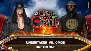 The Undertaker vs Omos – The Deadman vs The Nigerian Giant | WWE 2K24 Full Match Highlights
