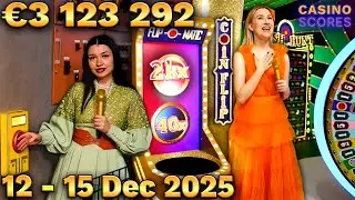 Big WINS on Red Door Roulette & Coin Flip (12th - 15th Dec 2025)