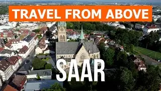 Federal state of Saar from above | Drone video in 4k | Germany, Saarland from the air