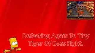 Defeating Again To Tiny Tiger Of Boss Fight.