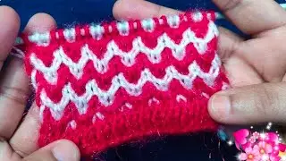 Very beautiful double color design for baby sweater/cardigan