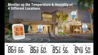 ThermoPro TP260B Indoor Outdoor Wireless Temperature and Humidity Monitor Setup Video
