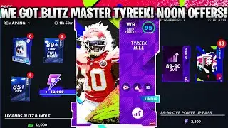 WE GOT BLITZ MASTER TYREEK HILL! NOON BLITZ OFFERS! LEGEND BUNDLE, 89-90 PASS, AND MORE! | MADDEN 21