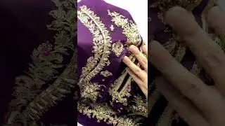 CHARIZMA | EXCLUSIVE WEAR | ELEGANTLY HANDMADE EMBELLISHMENT EMBROIDERED CHIFFON SHIRT WITH PREMIUM