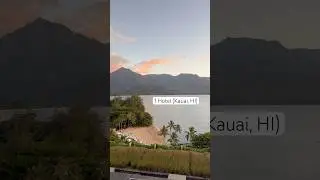 1 Hotel Hanalei Bay at sunset. One of the best views on Kauai. #hawaii #kauai #hanalei