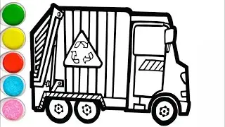 ♻️ Super Fast Recycling Truck Drawing! 🚛 Learn to Draw a Garbage Truck | Kids Art Tutorial
