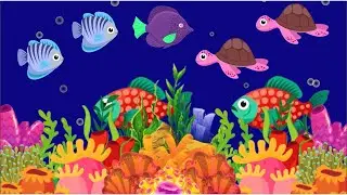 Relaxing Music for Babies and Animation Fish-sleeping music for babies||lullabies for babies