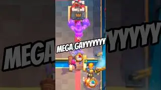 Gotta love taking them mega gay players down man #clashroyale #clashroyaleshorts #megaknight
