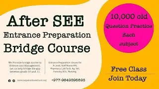CTEVT Entrance Preparation || After SEE Entrance preparation questions  || BRIDGE COURSE in Nepal