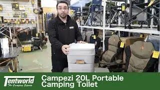 Campezi MU20 Portaflush Portable Camping Toilet Walkaround & How to Use + Review