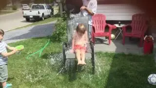 It was so cold!!!!!!!water bucket challenge