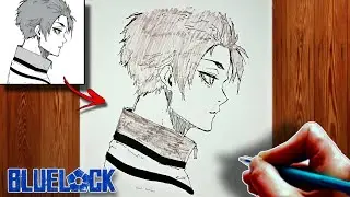 How to Draw Sae Itoshi, Side View | Blue Lock | ブルーロック | Speed Drawing