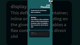 CSS Flexbox | 04 - Properties | display: flex