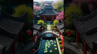 🌺 A Courtyard Where Flowers Speak Peace #LuxuryHome #HeritageHouse #dreamhomedaily