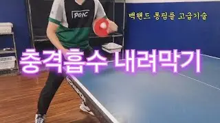 [양뽕탁구 9탄] 충격흡수 내려막기🏓