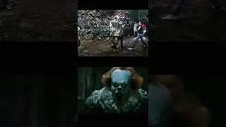 Losers contra PENNYWISE RODAJE y PEL&Iacute;CULA IT 🎈MEJORADA #shorts #pennywise #cine