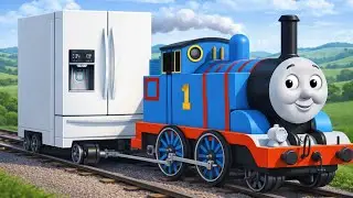 Labo brick train Thomas dragging the refrigerator #thomas #thomasandfriends #train #1119