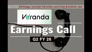 Veranda Learning Solutions Ltd Concall for Q2 FY26 #veranda #concall