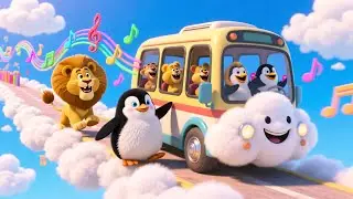 Penguin Jumps on Cloudy Slide 🐧☁️ Fun Kids Song | Playtime & Learning Adventure
