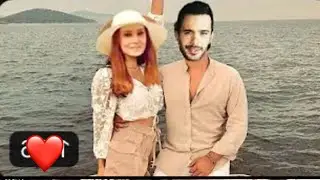 Elcin Sangu spend a day with baris arduc at sea side and in a boat | Touqeer Rajput Official