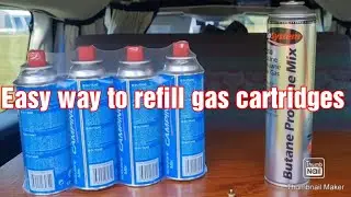Refill your gas cartridges