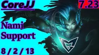 SSG CoreJJ as Nami Support - S7 Patch 7.23 - Full Gameplay