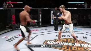 Anderson Silva Vs Alexander Gustafsson Thai Clinch Huge Knee