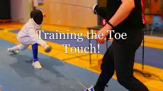 Training the Epee Toe Touch!