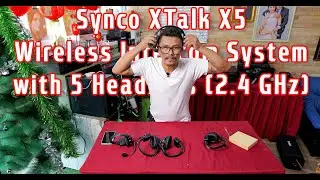 Synco XTalk X5 Wireless Intercom System with 5 Headsets (2.4 GHz)/แกะกล่อง