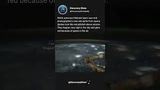 NASA Astronaut Captured Rare Red Sprite Lightning
