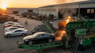 How Millions of Old Cars Recycled Into Railway Tracks ( FULL PROCESS )