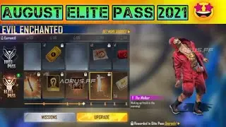 Free Fire August Elite pass 2021 😎| Season 39 Elitepass Free Fire | Emote Elite Pass Free Fire | FF