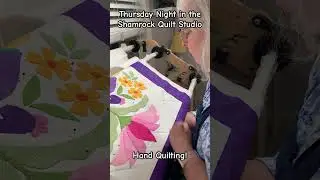 Relaxing Hand Quilting! #handquilting #applique