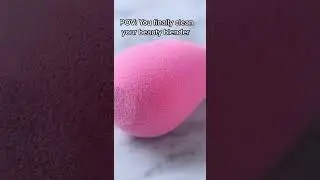 How to clean your beauty blender | #Shorts