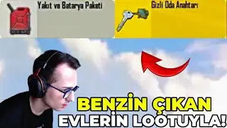 BENZİN BİDONU ÇIKAN EVLERİN LOOTLARIYLA WIN ALMAK ! PUBG MOBILE