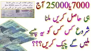 check Ehsas Program 25000 Start 2022 || Ehsas 7000 || Ehsas 25000 || 8171 || Ehsas new updates 7000